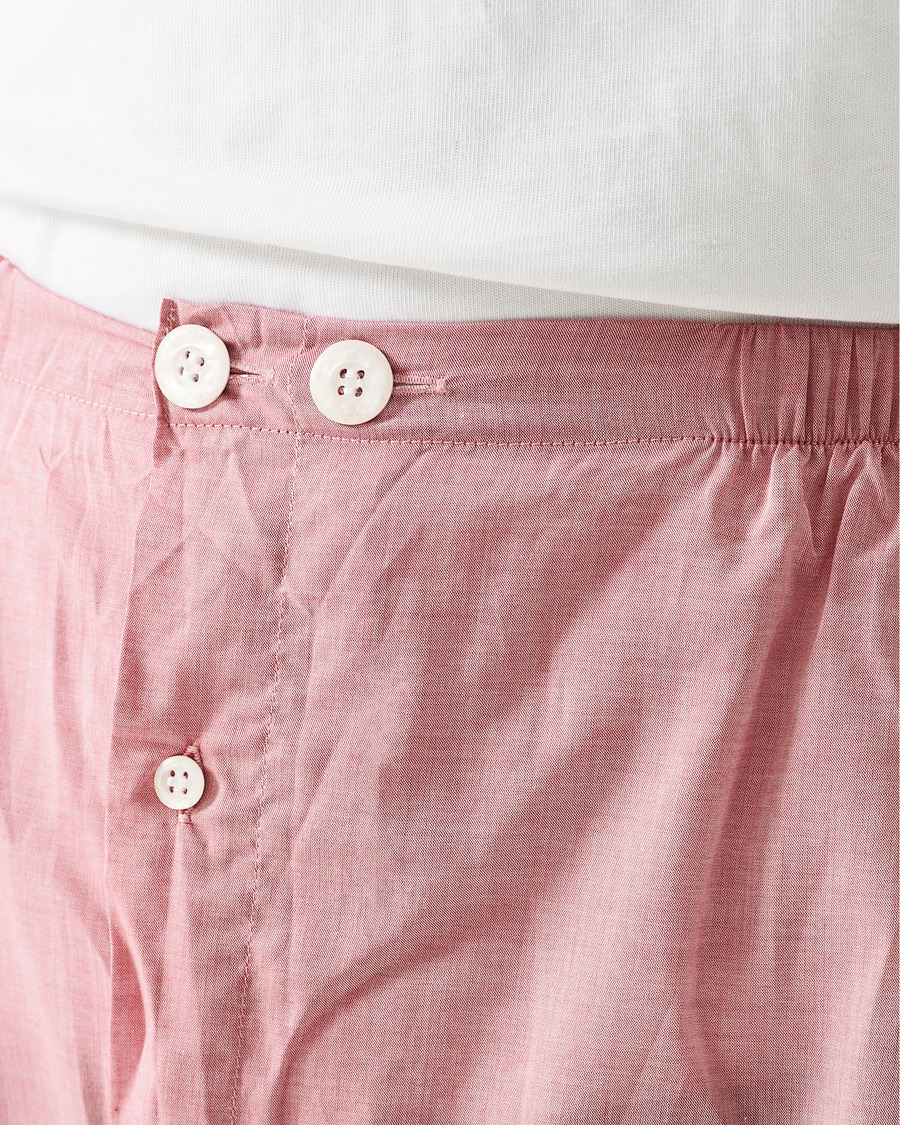Herr | Pyjamas & Morgonrockar | Derek Rose | Shortie Cotton Pyjama Set Red
