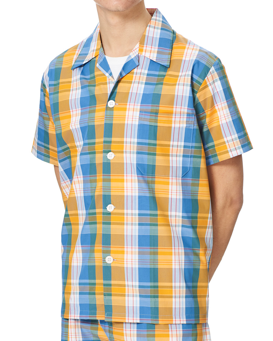 Herr | Pyjamas & Morgonrockar | Derek Rose | Shortie Checked Cotton Pyjama Set Multi