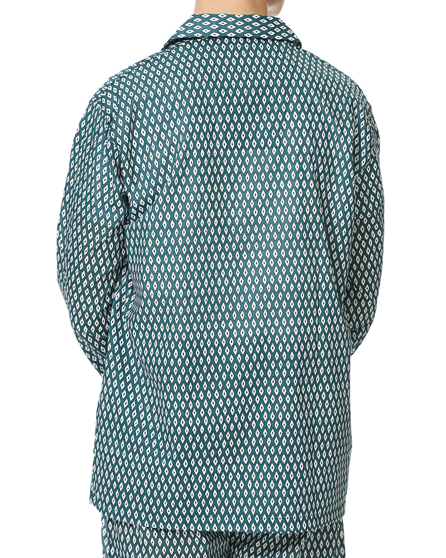 Herr | Pyjamas & Morgonrockar | Derek Rose | Printed Cotton Pyjama Set Green