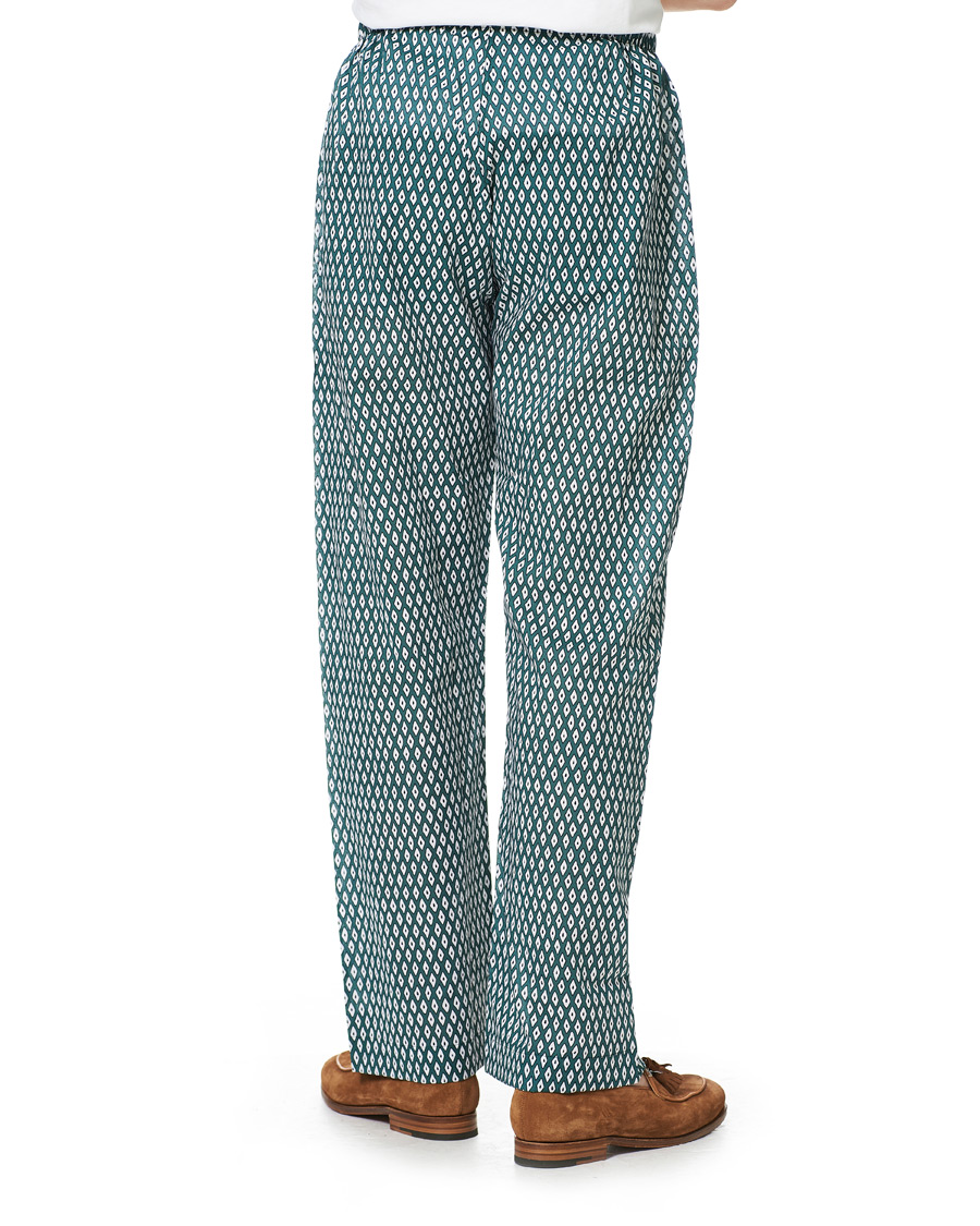 Herr | Pyjamas & Morgonrockar | Derek Rose | Printed Cotton Pyjama Set Green