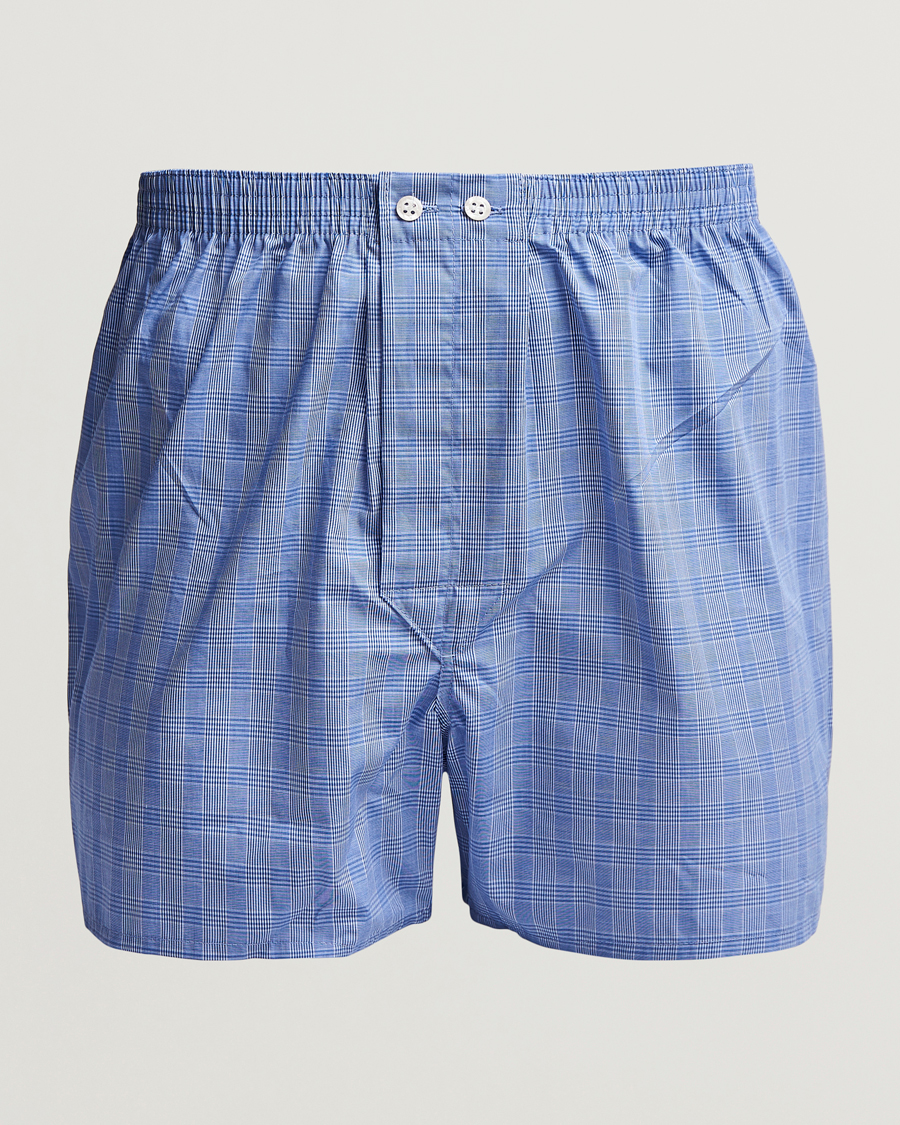 Herr | Underkläder | Derek Rose | Classic Fit Cotton Boxer Shorts Blue