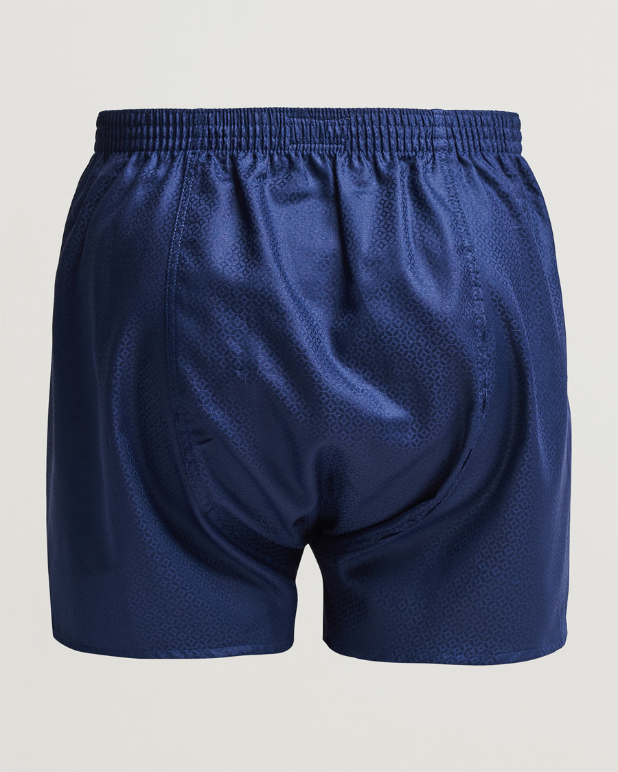 Herr | Underkläder | Derek Rose | Classic Fit Woven Cotton Boxer Shorts Navy