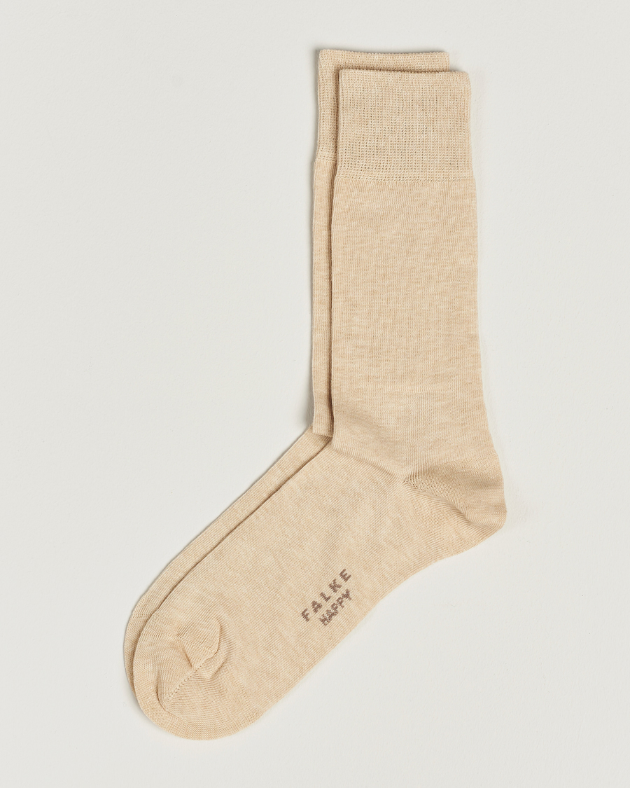 Herr | Underkläder | Falke | Happy 2-Pack Cotton Socks Sand
