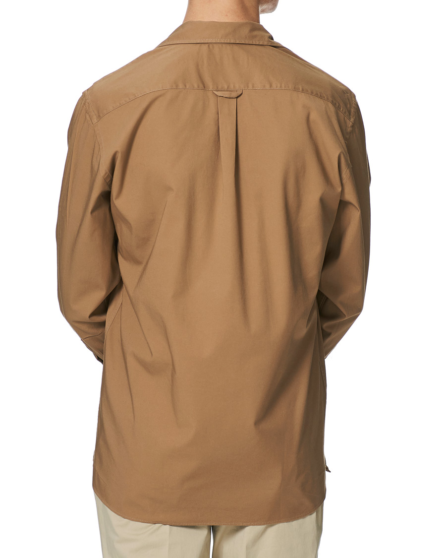 Herr | Skjortor | Lardini | Cotton Safari Pocket Overshirt Sand