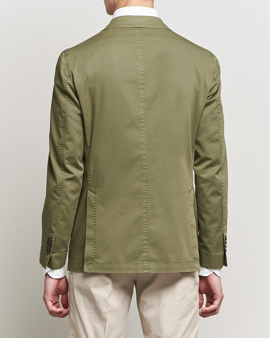Herr | Kavajer | L.B.M. 1911 | Jack Regular Fit Cotton Stretch Blazer Olive