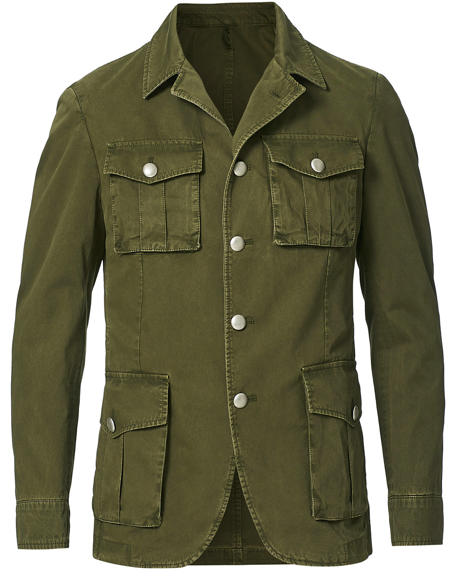 Herr | Jackor | L.B.M. 1911 | Cotton Gabardine Field Jacket Olive