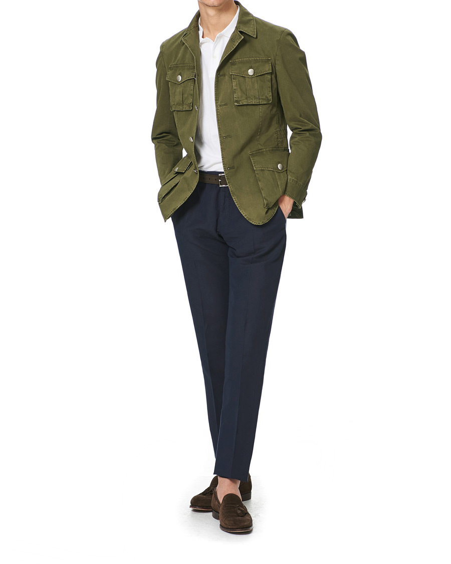 Herr | Jackor | L.B.M. 1911 | Cotton Gabardine Field Jacket Olive