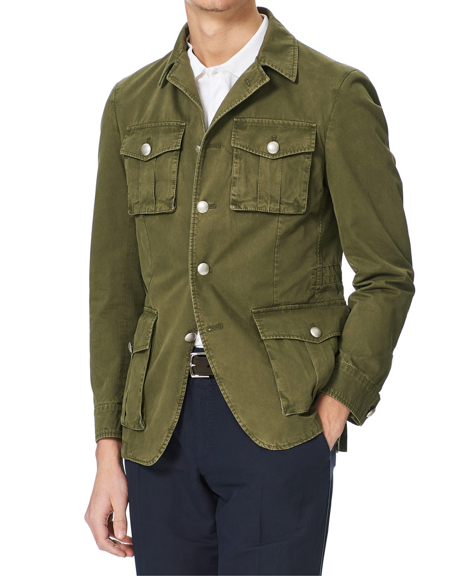 Herr | Jackor | L.B.M. 1911 | Cotton Gabardine Field Jacket Olive