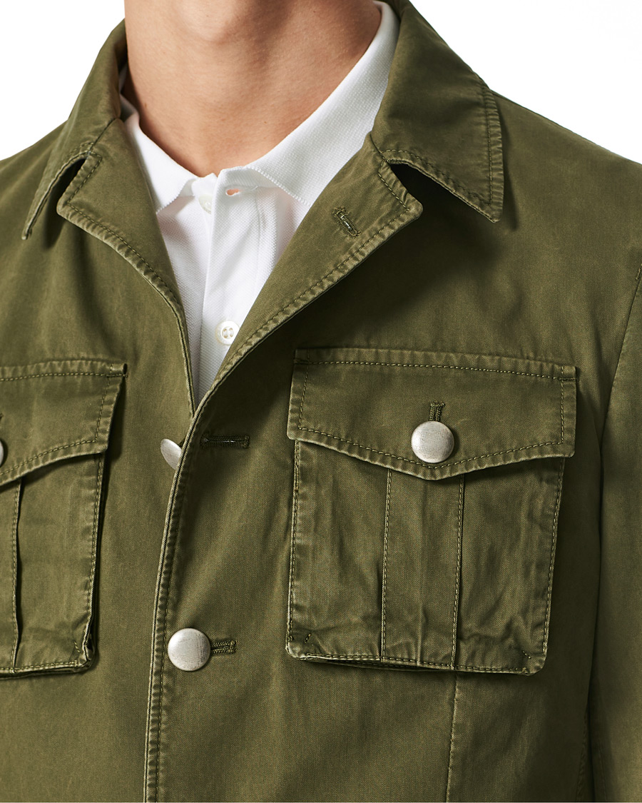 Herr | Jackor | L.B.M. 1911 | Cotton Gabardine Field Jacket Olive