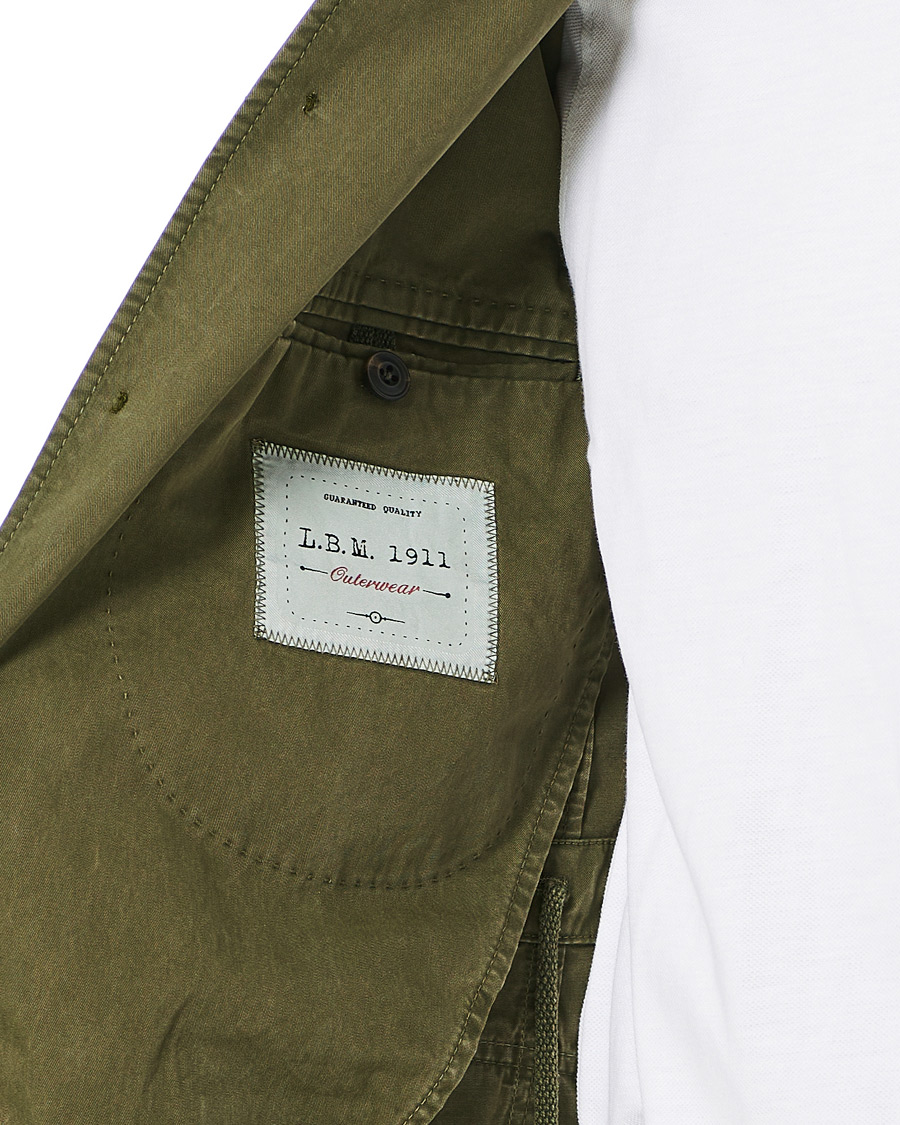 Herr | Jackor | L.B.M. 1911 | Cotton Gabardine Field Jacket Olive
