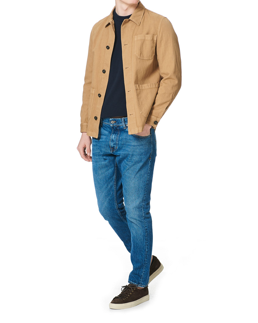 Herr | Skjortor | L.B.M. 1911 | Cotton/Linen Overshirt Beige