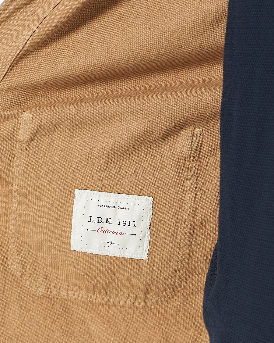 Herr | Skjortor | L.B.M. 1911 | Cotton/Linen Overshirt Beige