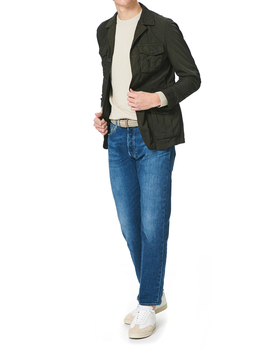 Herr | Jackor | L.B.M. 1911 | Garment Dyed Nylon Field Jacket Olive