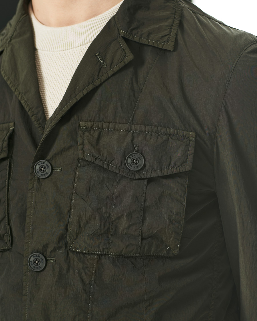 Herr | Jackor | L.B.M. 1911 | Garment Dyed Nylon Field Jacket Olive