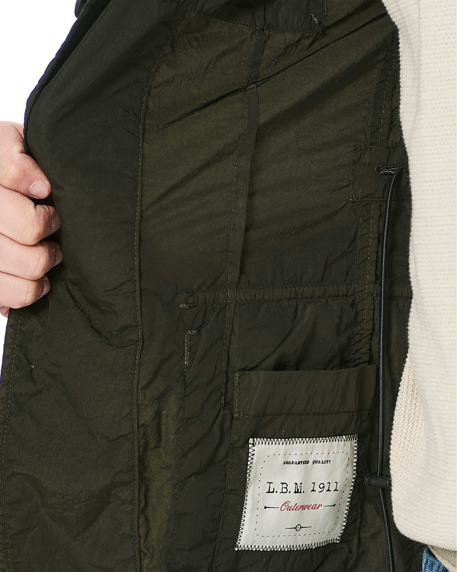 Herr | Jackor | L.B.M. 1911 | Garment Dyed Nylon Field Jacket Olive
