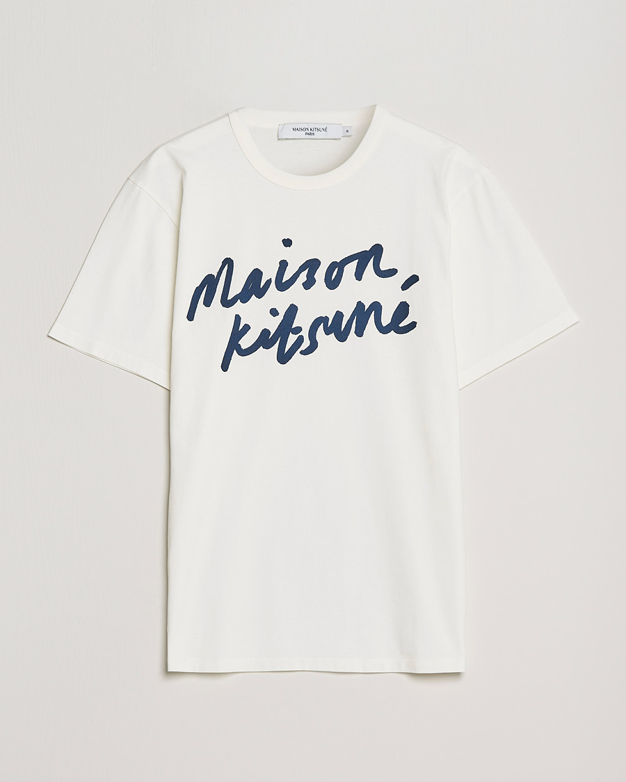 Herr | T-Shirts | Maison Kitsuné | Handwriting Tee Latte