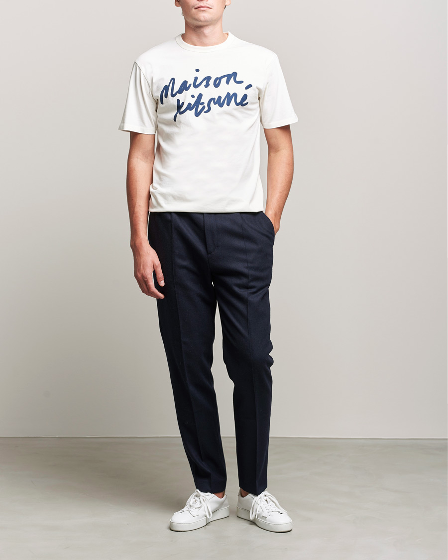 Herr | T-Shirts | Maison Kitsuné | Handwriting Tee Latte