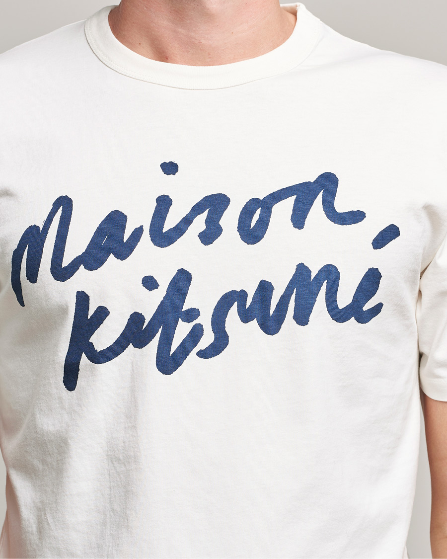 Herr | T-Shirts | Maison Kitsuné | Handwriting Tee Latte