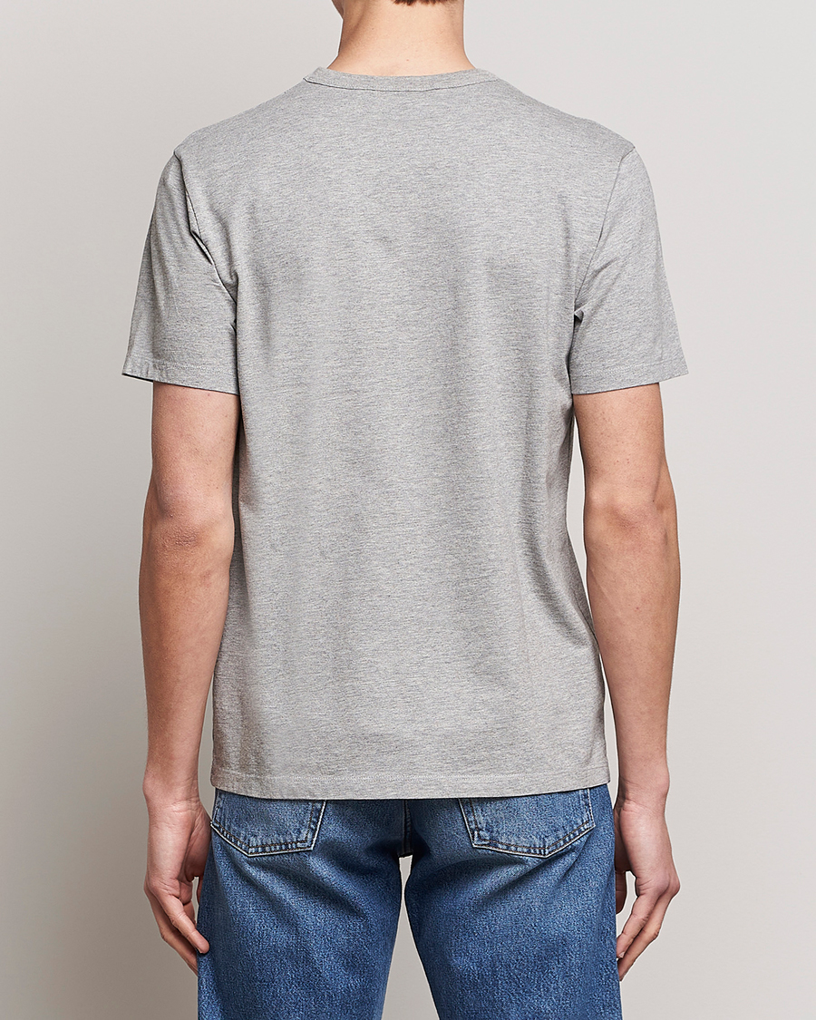 Herr | T-Shirts | Maison Kitsuné | Fox Head Tee Grey Melange