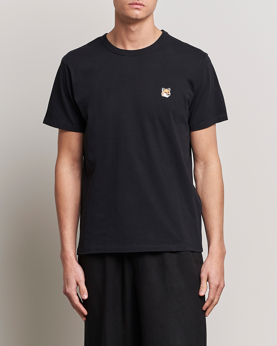 Herr | Svarta t-shirts | Maison Kitsuné | Fox Head T-Shirt Black