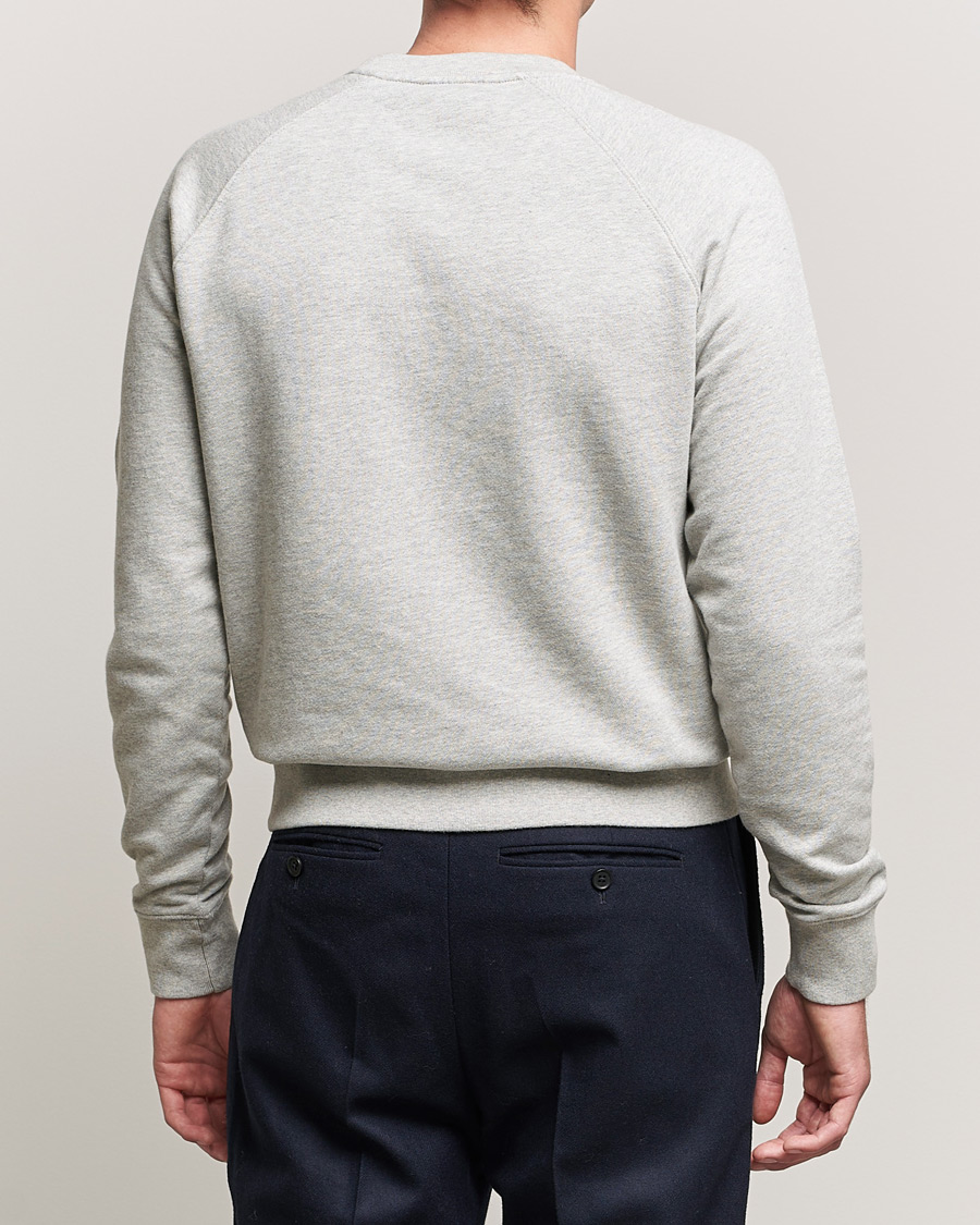 Herr | Tröjor | Maison Kitsuné | Tricolor Fox Sweatshirt Grey Melange