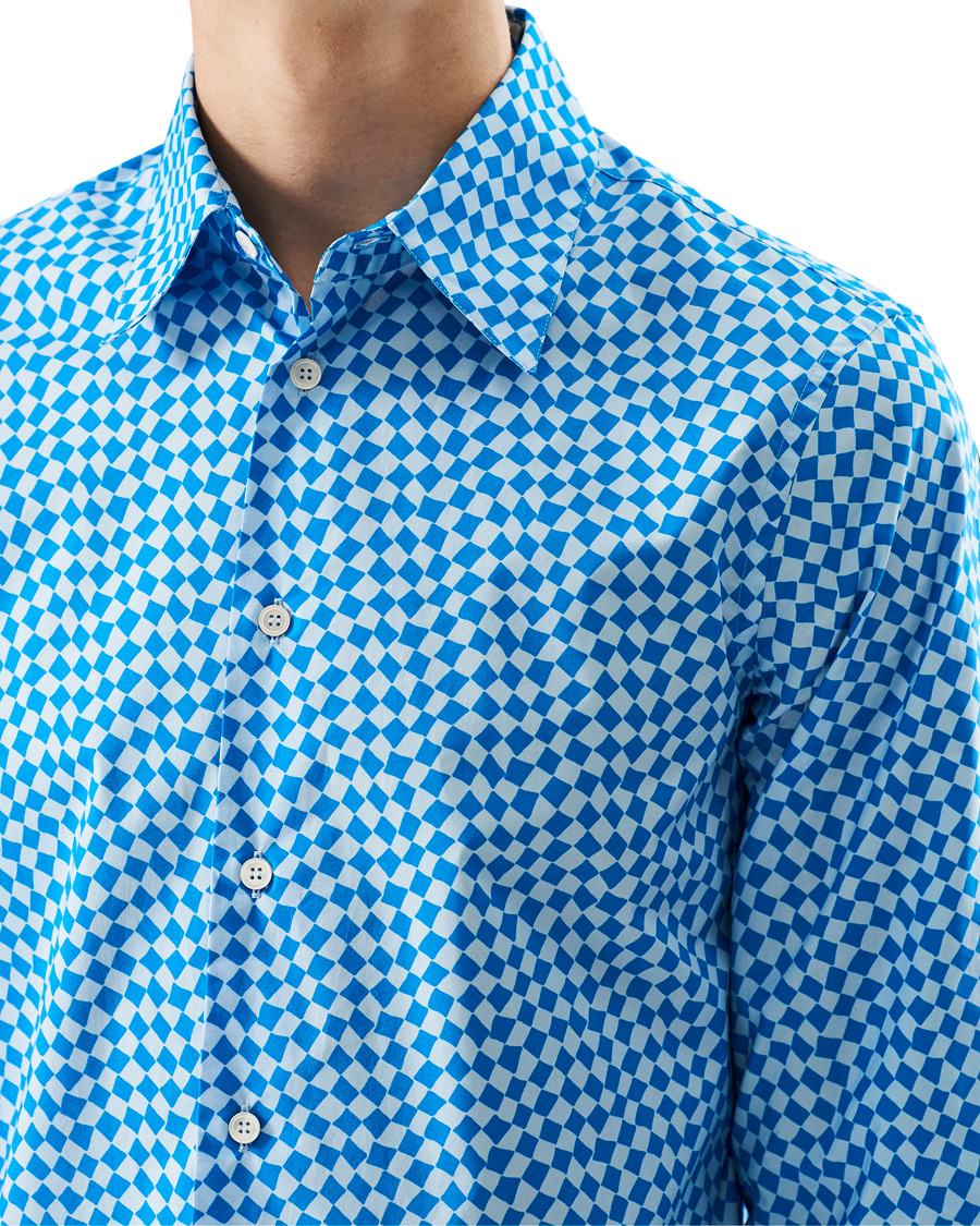 Herr | Skjortor | Marni | Rhombus Print Shirt Blue