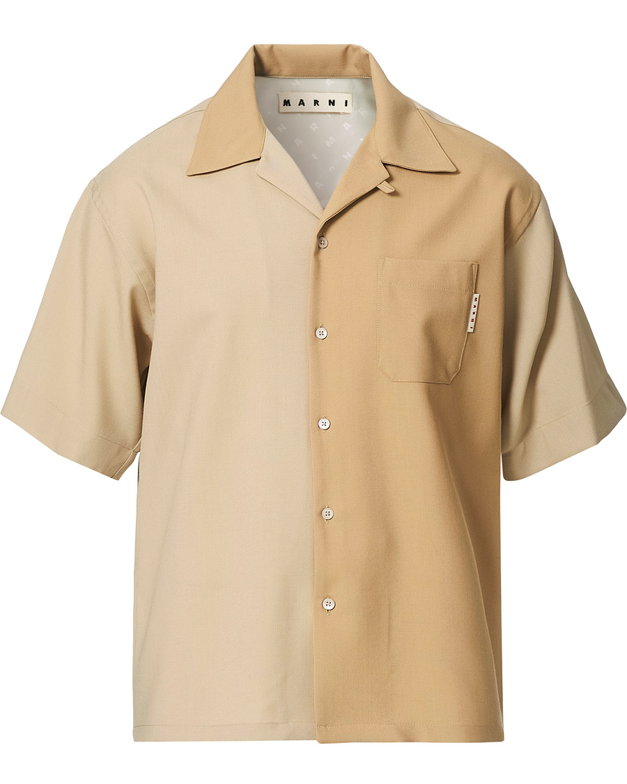 Herr | Skjortor | Marni | Colour Block Bowling Shirt Beige