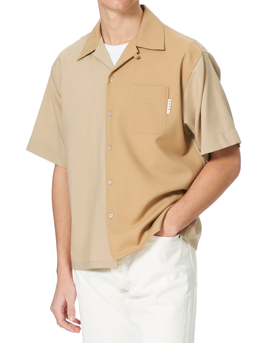 Herr | Skjortor | Marni | Colour Block Bowling Shirt Beige
