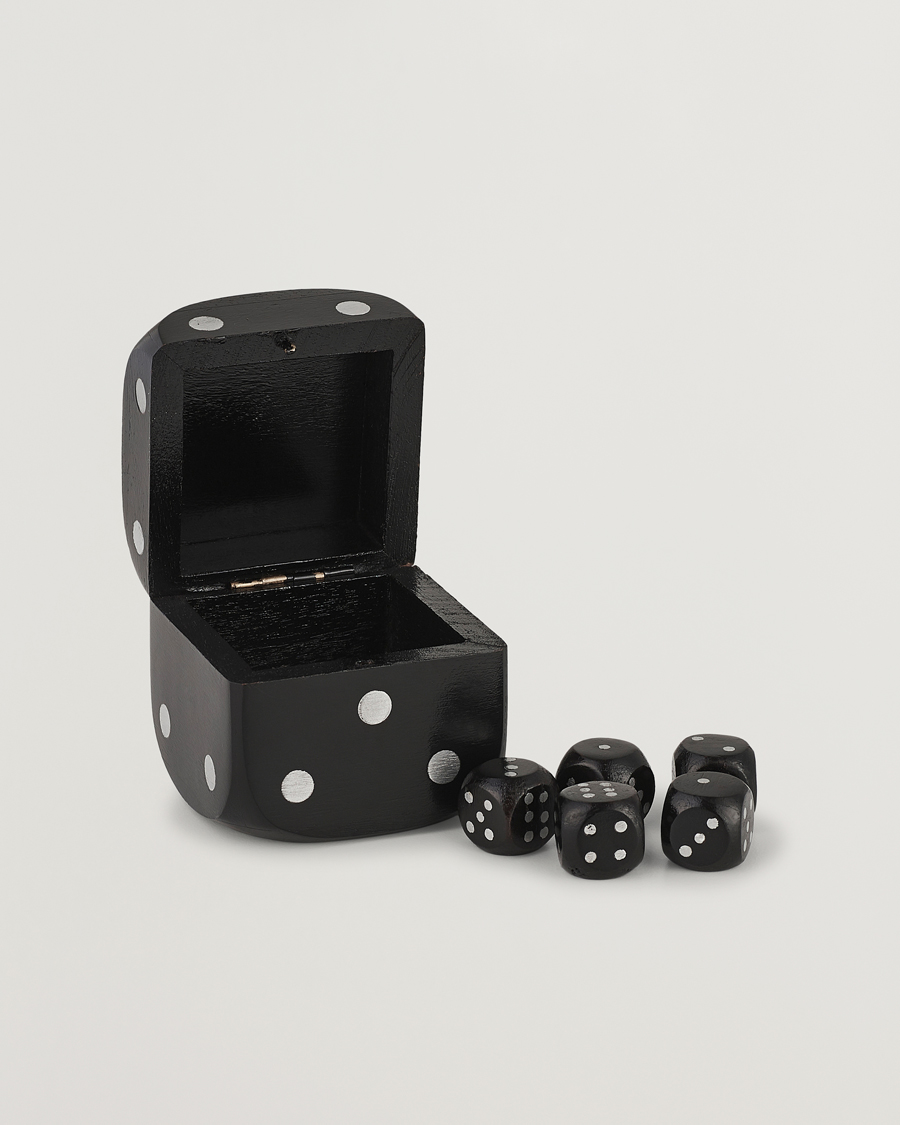 Herr | Dekoration | Authentic Models | Wooden Dice Box Black