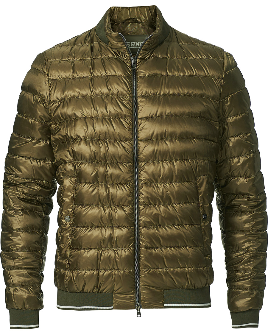 Herr | Jackor | Herno | Nylon Down Jacket Army Green