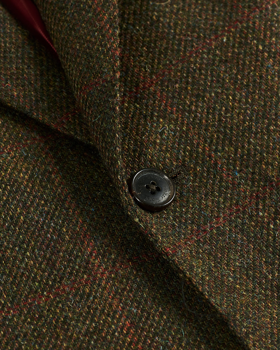 Herr | Kavajer | Walker Slater | William Lambswool Tweed Jacket Green Red