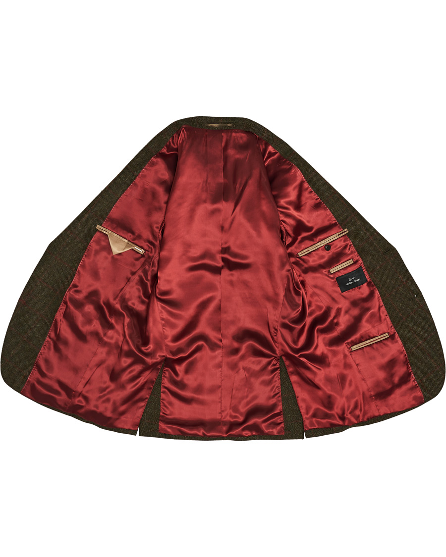 Herr | Kavajer | Walker Slater | William Lambswool Tweed Jacket Green Red