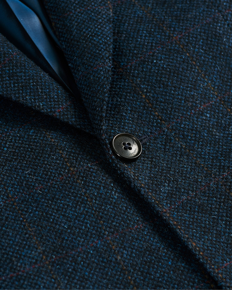 Herr | Kavajer | Walker Slater | William Lambswool Tweed Jacket Navy Red