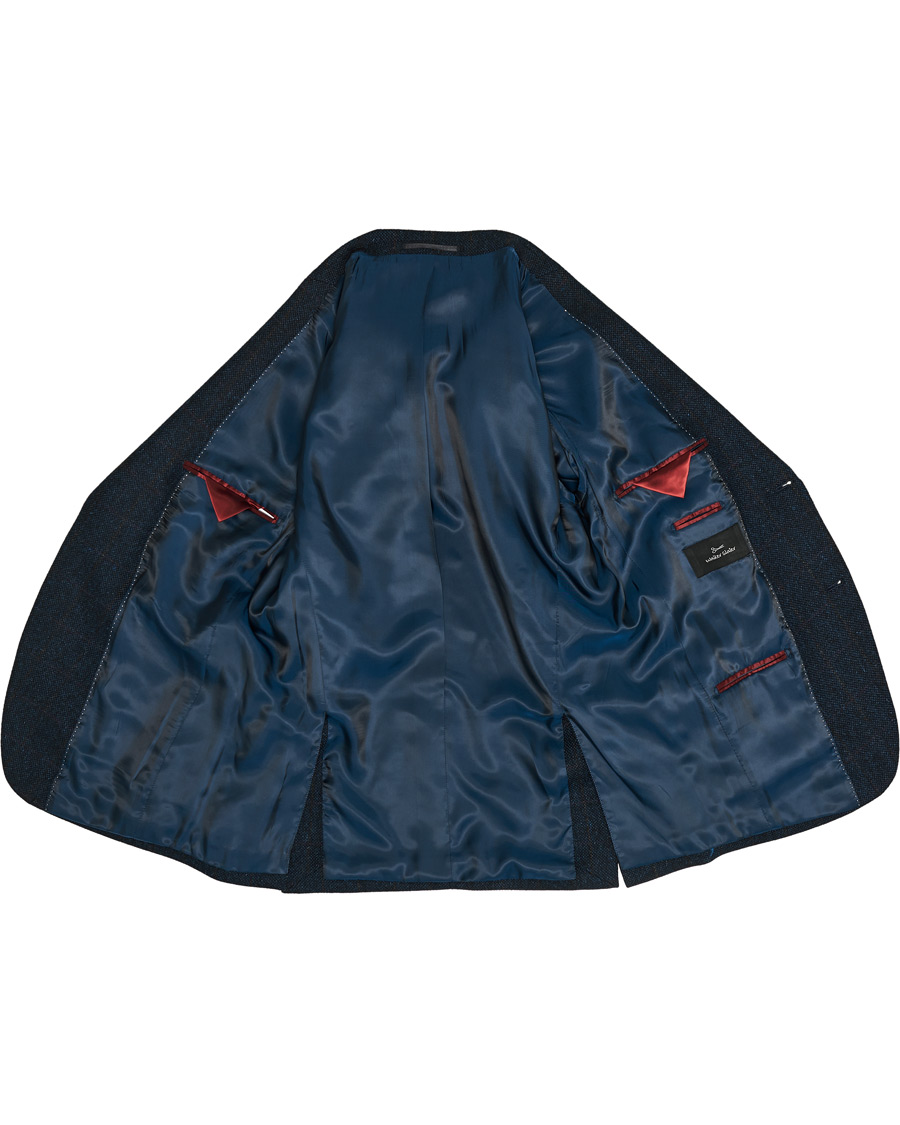 Herr | Kavajer | Walker Slater | William Lambswool Tweed Jacket Navy Red