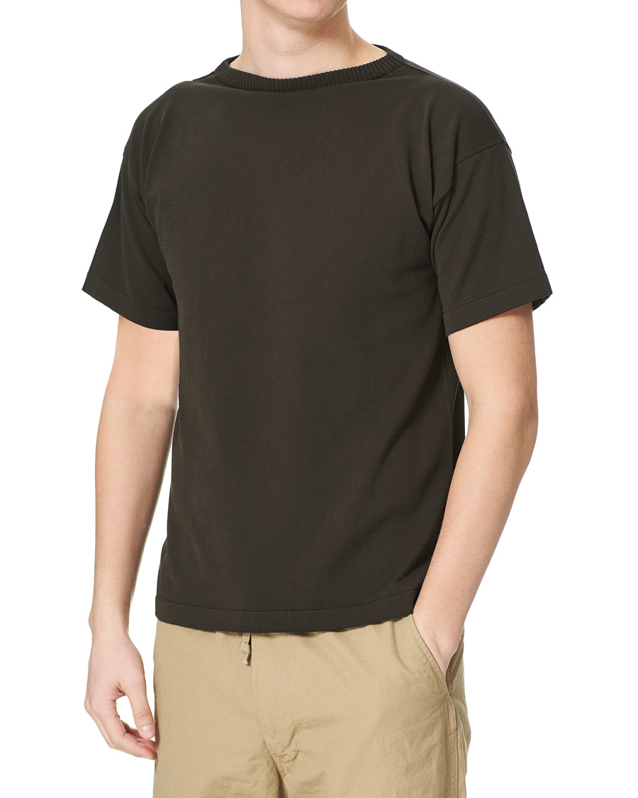Herr | T-Shirts | Andersen-Andersen | Boatsman Short Sleeve Tee Hunting Green