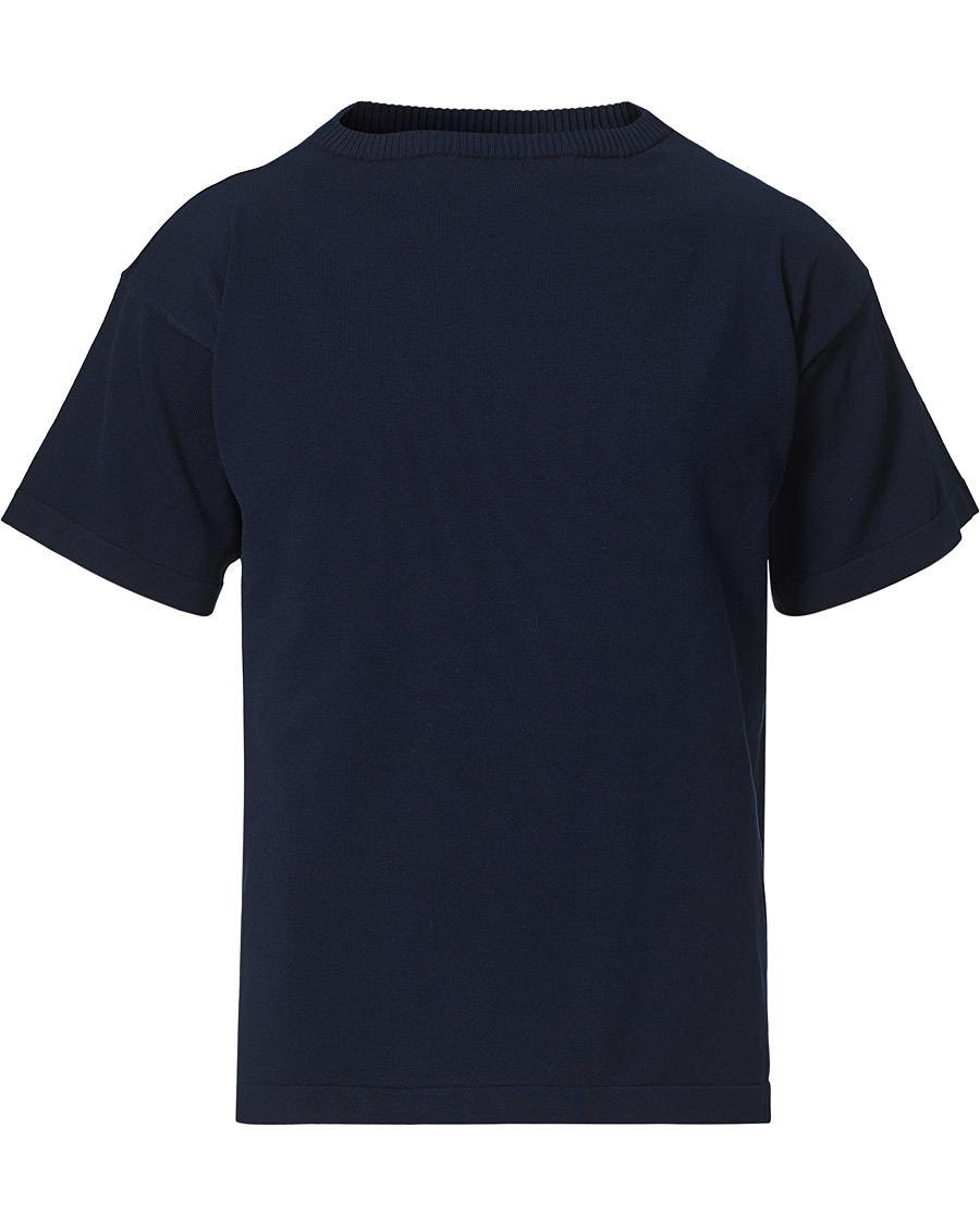Herr | T-Shirts | Andersen-Andersen | Boatsman Short Sleeve Tee Royal Blue