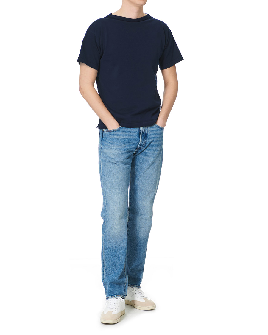 Herr | T-Shirts | Andersen-Andersen | Boatsman Short Sleeve Tee Royal Blue