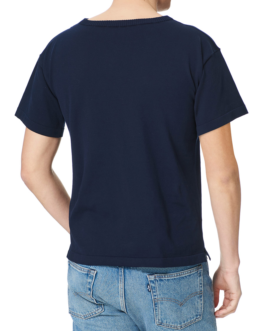 Herr | T-Shirts | Andersen-Andersen | Boatsman Short Sleeve Tee Royal Blue