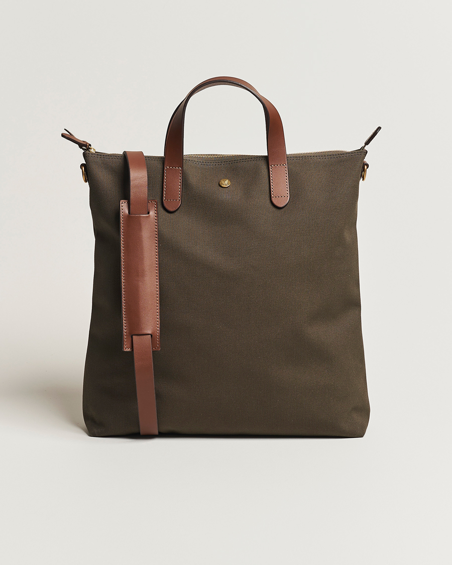 Herr | Mismo M/S Canvas Shopper Army/Cuoio | Mismo | M/S Canvas Shopper Army/Cuoio