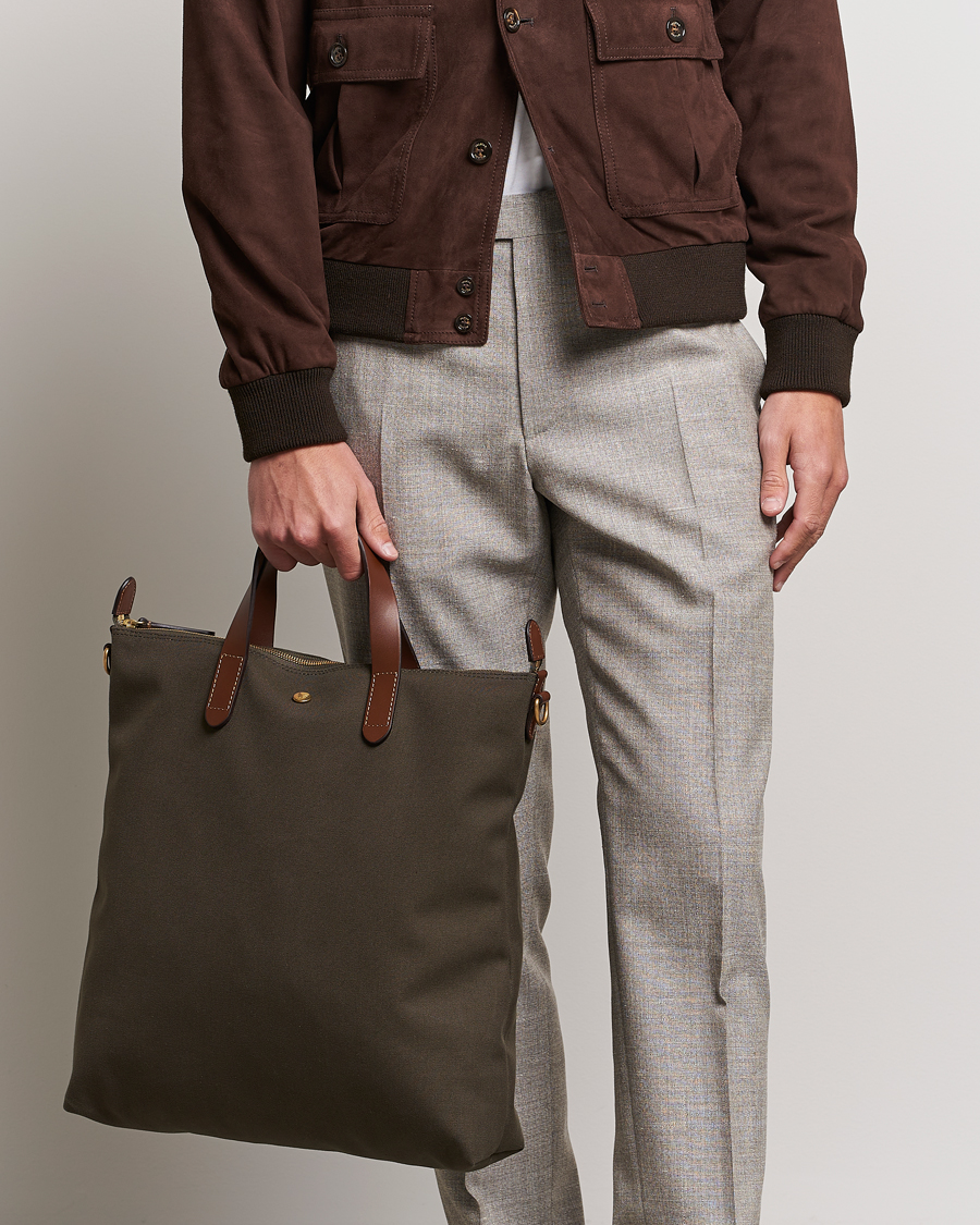 Herr | Business & Beyond | Mismo | M/S Canvas Shopper Army/Cuoio