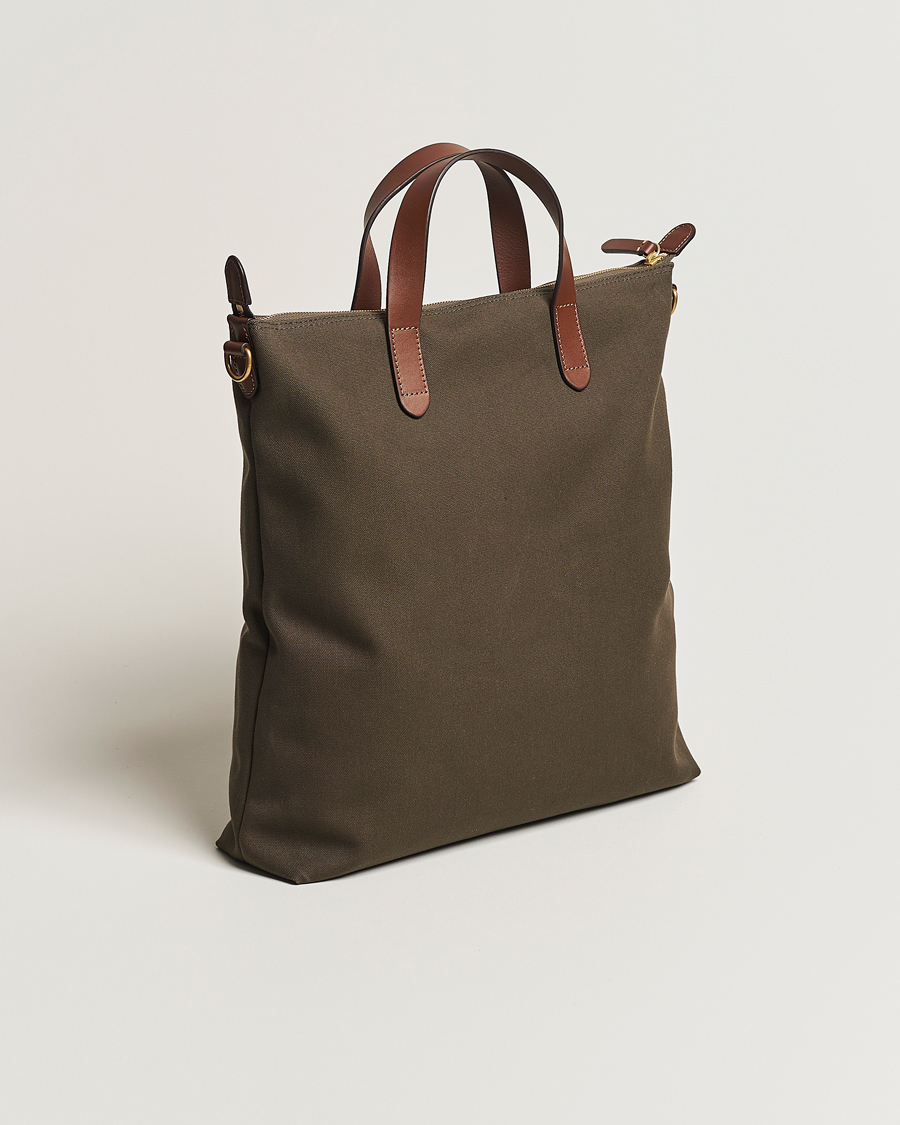 Herr | Mismo M/S Canvas Shopper Army/Cuoio | Mismo | M/S Canvas Shopper Army/Cuoio