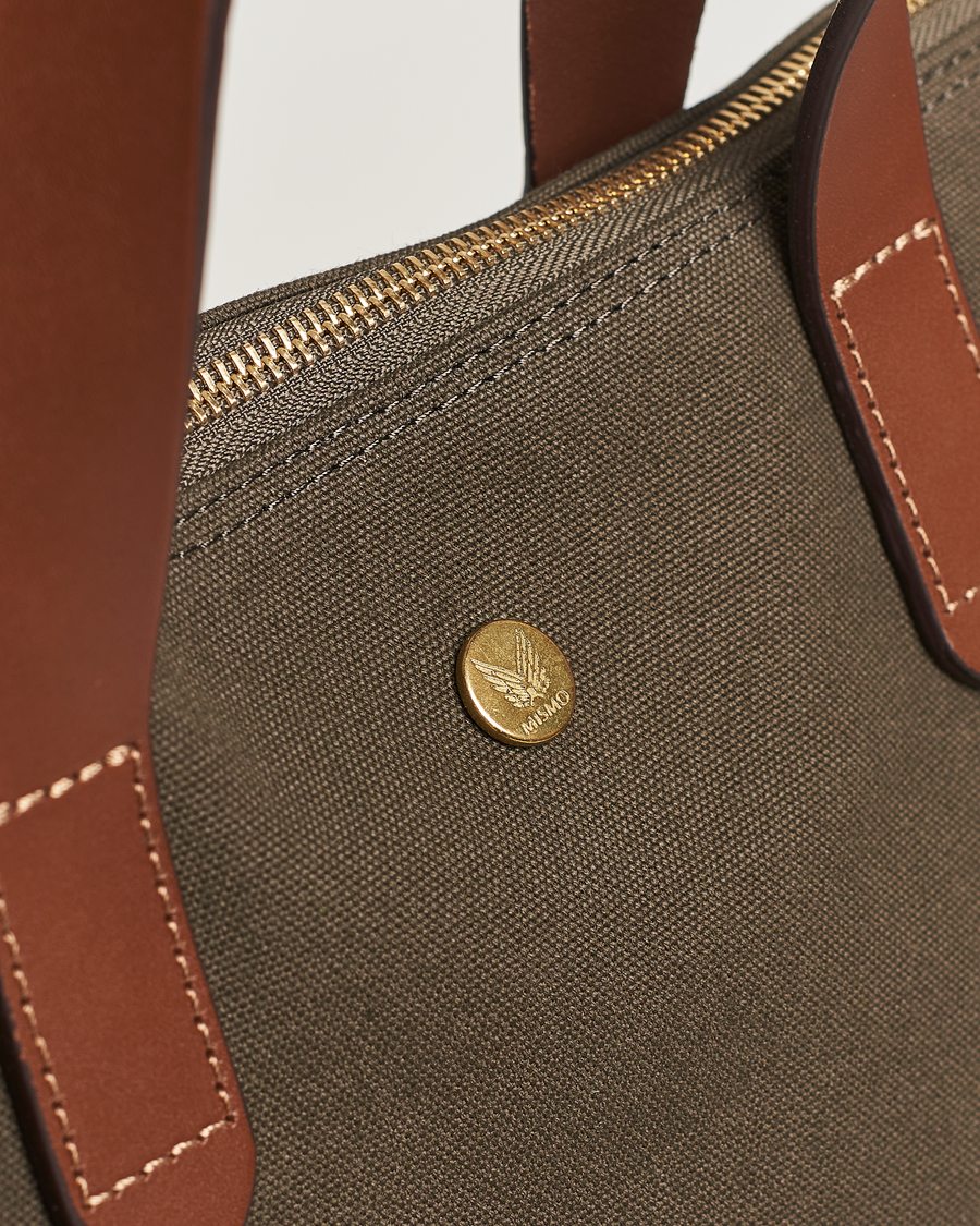 Herr | Mismo M/S Canvas Shopper Army/Cuoio | Mismo | M/S Canvas Shopper Army/Cuoio