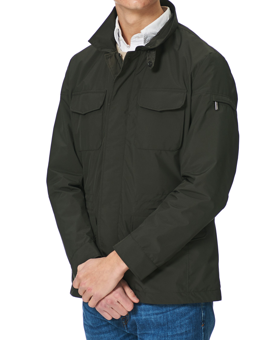 Herr | Field jackets | MooRER | Waterproof Nylon Field Jacket Forest