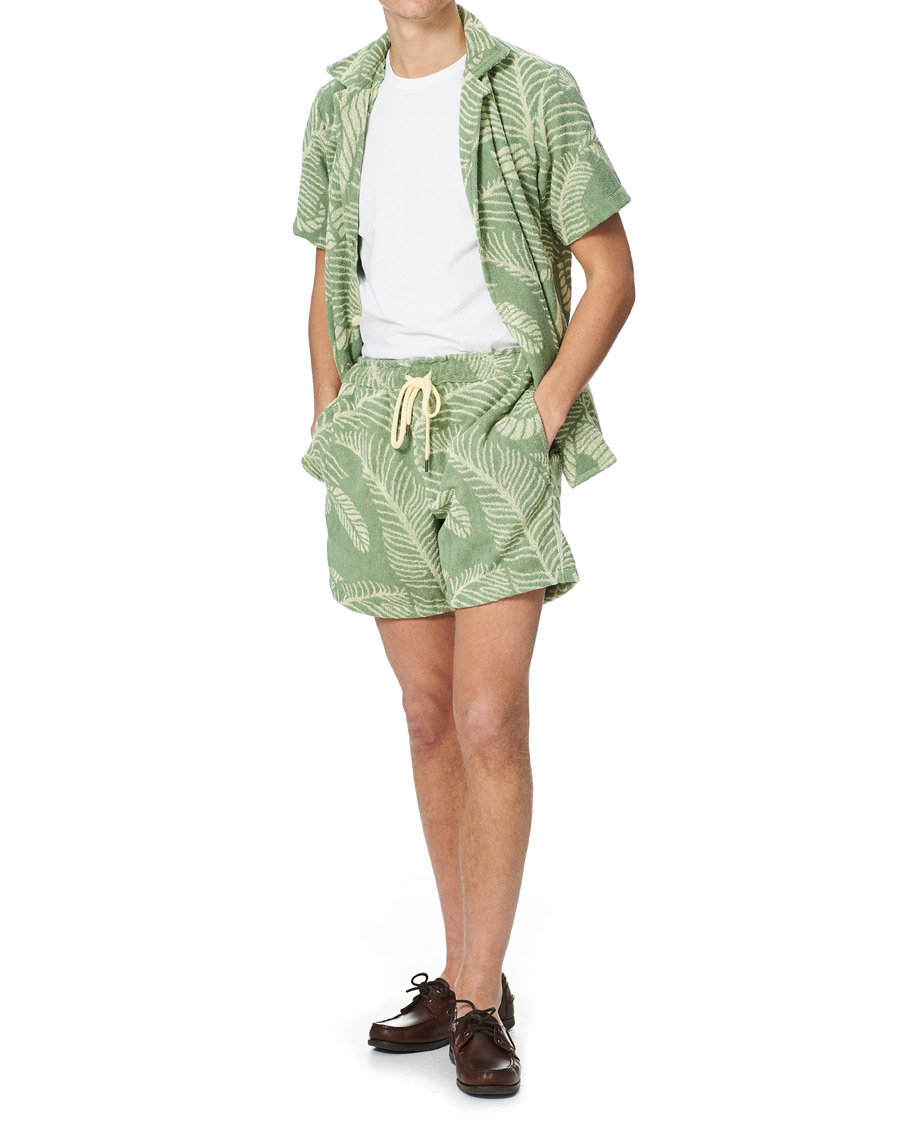 Herr | Shorts | OAS | Banana Leaf Terry Shorts Green