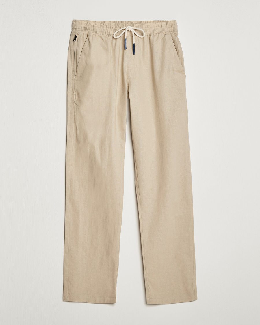 Herr | Byxor | OAS | Linen Long Pants Beige