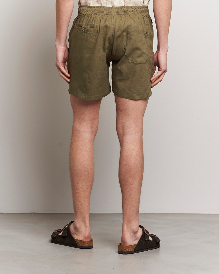 Herr | Shorts | OAS | Linen Shorts Army