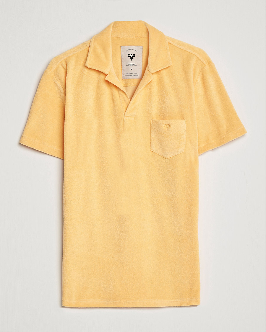 Herr | Pikéer | OAS | Short Sleeve Terry Polo Peach
