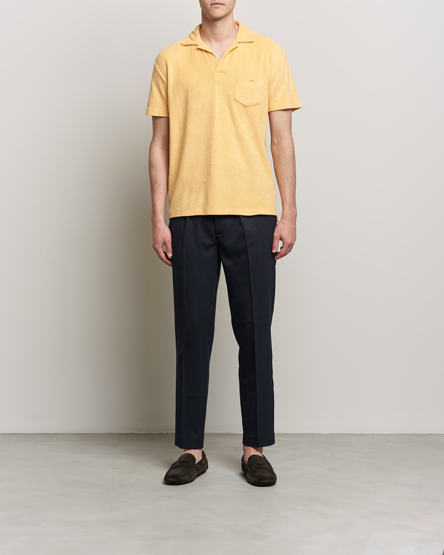 Herr | Pikéer | OAS | Short Sleeve Terry Polo Peach