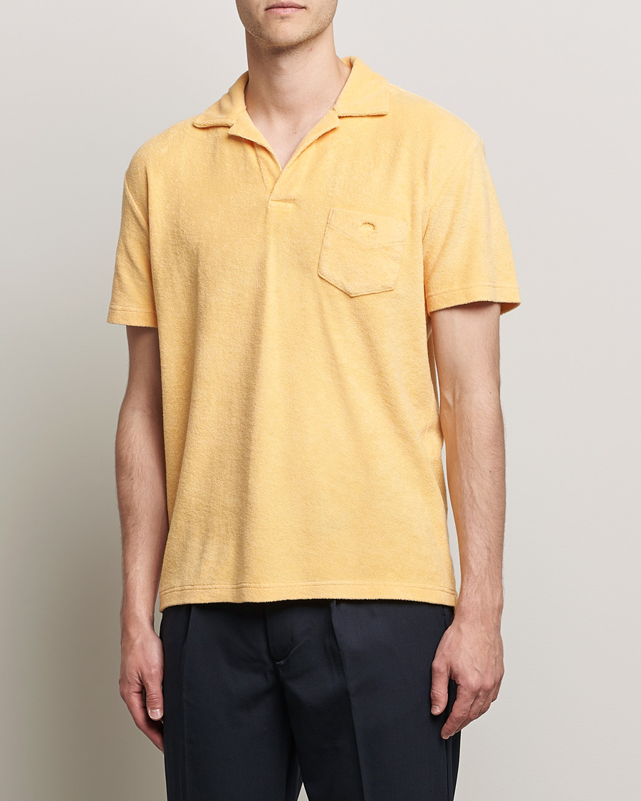Herr | Pikéer | OAS | Short Sleeve Terry Polo Peach