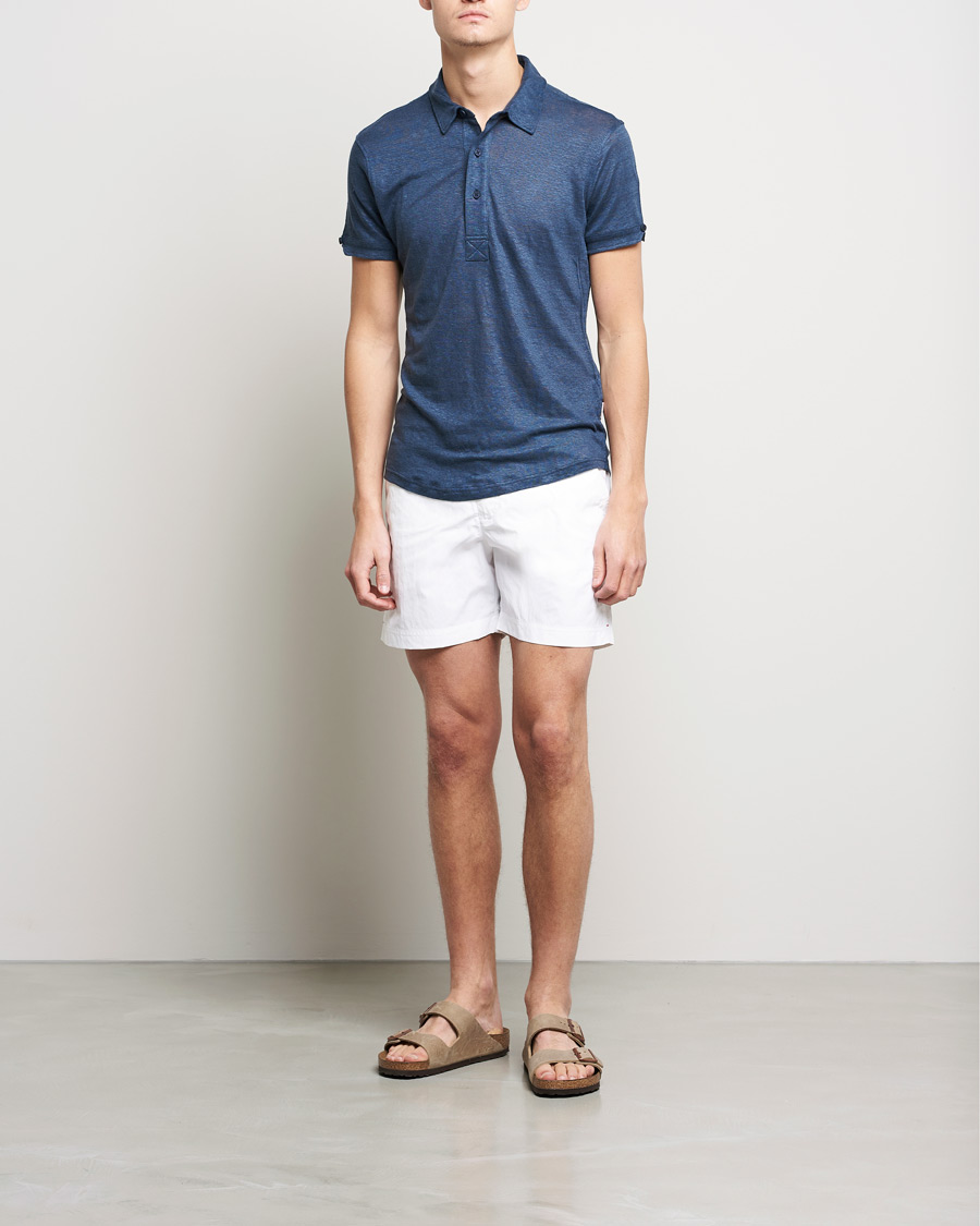 Herr | Badbyxor | Orlebar Brown | Bulldog II Medium Length Swim Shorts White